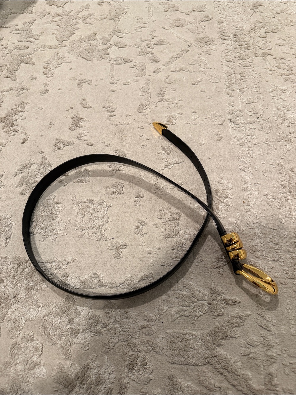 Madewell Triple Metal Keeper Belt with Gold Hardware